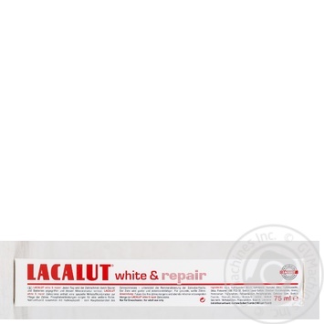 Lacalut White & Repair Toothpaste 75ml - buy, prices for MegaMarket - photo 2