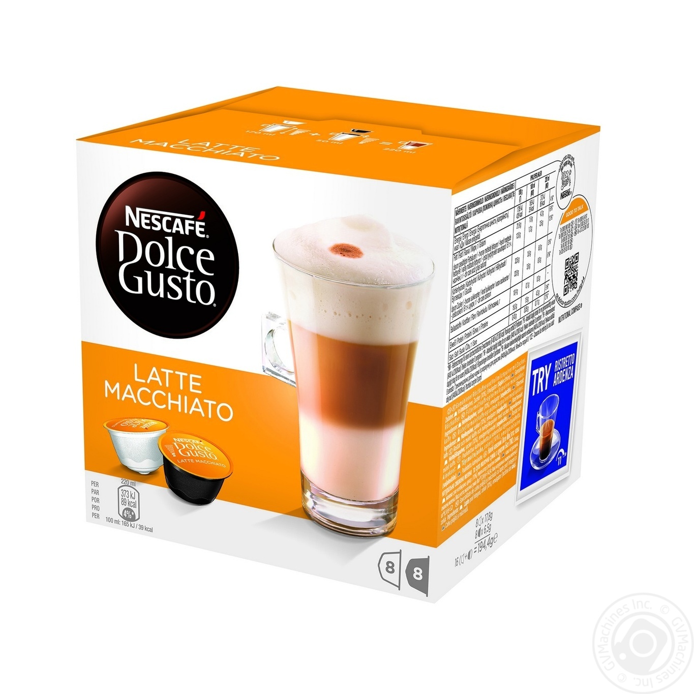 

Напиток кофейный Nescafe Dolce Gusto Латте Макиато в капсулах 16шт 194.4г