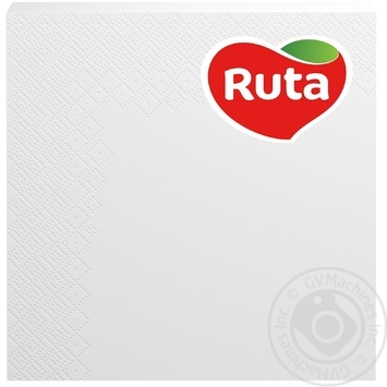 Салфетки Ruta Колор белые бумажные 3-слойные 33*33см 20шт купить, цены на МегаМаркет - фото 1