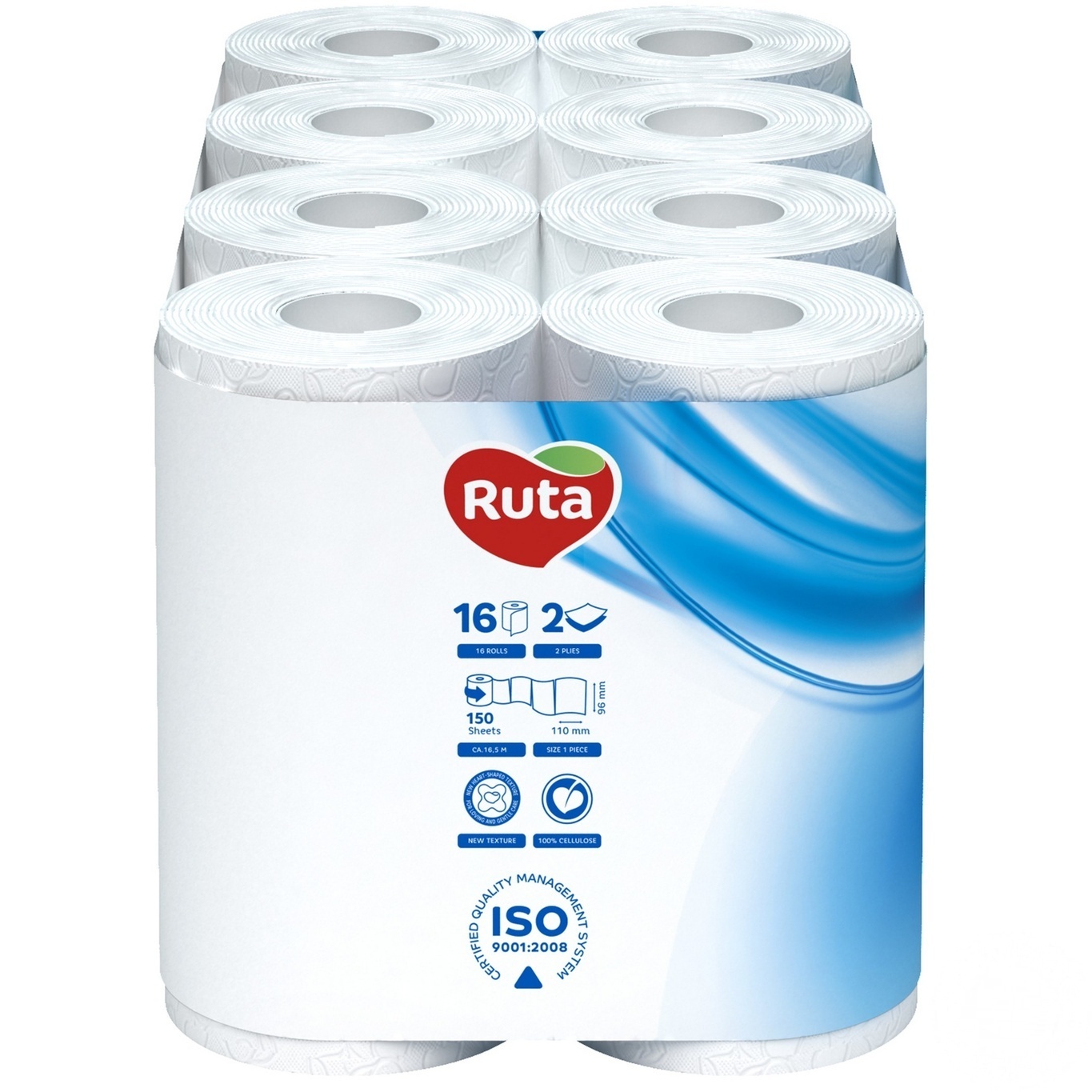 

Туалетная бумага Ruta Classic двухслойная 16шт