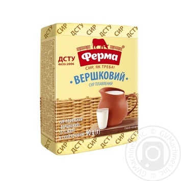 Сыр плавленый Ферма Сливочный 55% 90г купить, цены на МегаМаркет - фото 2