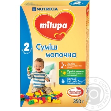 Mix milk Milupa dry for children from 6 months 350g - buy, prices for MegaMarket - photo 1