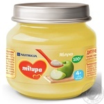 Puree Milupa apple for children from 4 months 100g glass jar
