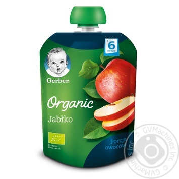 Gerber organic for children apple puree 90g - buy, prices for MegaMarket - photo 1
