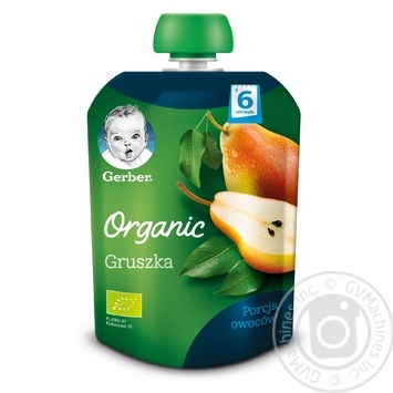 Gerber organic for children pear puree 90g - buy, prices for MegaMarket - photo 1