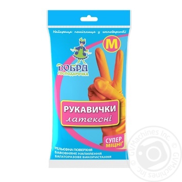 Рукавички Betta Гарна господарка міцні латекс M х12 купить, цены на МегаМаркет - фото 1