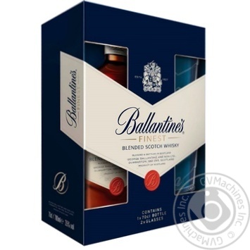 Віскі Ballantine's Finest + 2бок 40% 0.7л х6 купити, ціни на МегаМаркет - фото 1