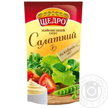 Майонезний соус Щедро Салатний 30% 190г купити, ціни на МегаМаркет - фото 1