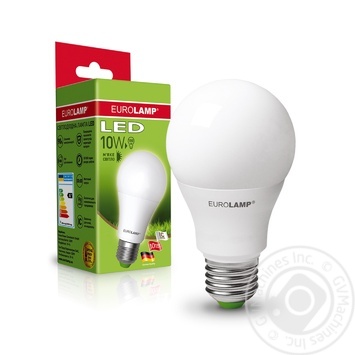 Лампа Eurolamp LED ЕКО A60 10W 3000K E27 купити, ціни на МегаМаркет - фото 1