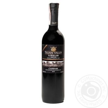 Wine saperavi Telliani velle red strong 13% 2007year 750ml glass bottle Georgia - buy, prices for MegaMarket - photo 1