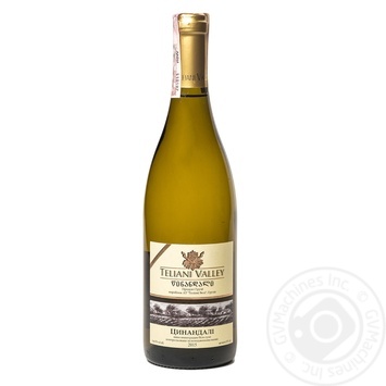 Wine tsinandali Telliani velle white dry 12.5% 2008year 750ml glass bottle Georgia - buy, prices for MegaMarket - photo 1