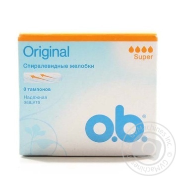 Тампони o.b. Original Super 4 краплі 8шт купити, ціни на МегаМаркет - фото 1