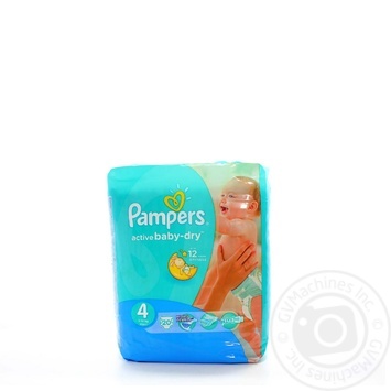 Пiдгузники дитячі Pampers Active Baby-Dry 4 Maxi 8-14кг 20шт - купити, ціни на NOVUS - фото 1