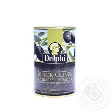 Оливки Delphi p кісточкою в росолі ж/б 425мл х24 купить, цены на МегаМаркет - фото 1
