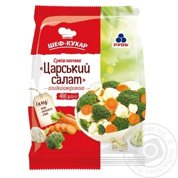 Смесь овощная Рудь Царский салат быстрозамороженная 400г купить, цены на МегаМаркет - фото 2