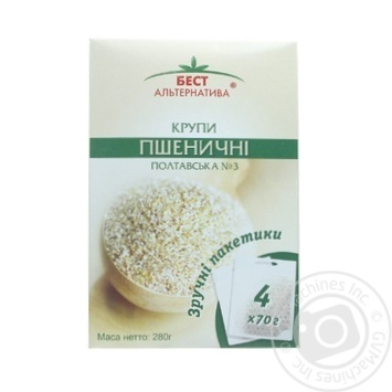Крупа Бест Альтернатива Полтавская №3 пшеничная в пакетиках 280г Украина купить, цены на МегаМаркет - фото 3