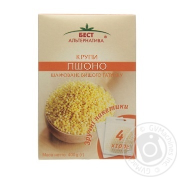 Groats Best alternativa white 4pcs 400g cardboard box - buy, prices for MegaMarket - photo 1