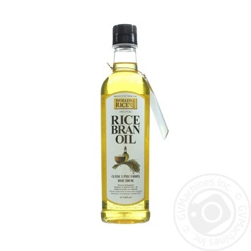 Oil World's rice with rice bran cold-filtered 500ml glass bottle - buy, prices for MegaMarket - photo 1