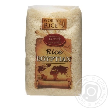 Рис World's Rice Єгипетський шліфований круглозернистий 1кг купити, ціни на МегаМаркет - фото 3