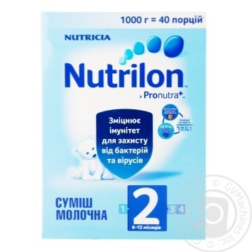 Молочна суміш Nutrilon 2 1000г купити, ціни на МегаМаркет - фото 1