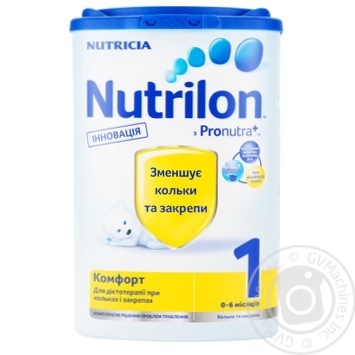 Milk formula Nutrilon Nutricia 1 Immunofortis Comfort for 0 to 6 months babies 400g - buy, prices for NOVUS - photo 1