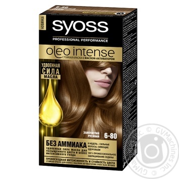 Фарба для волосся Syoss Oleo Intense без аміаку 6-80 золотистий русявий купити, ціни на МегаМаркет - фото 1