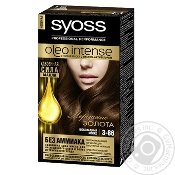 Краска для волос Syoss Oleo Intense без аммиака 3-86 Шоколадный мокко купить, цены на МегаМаркет - фото 1