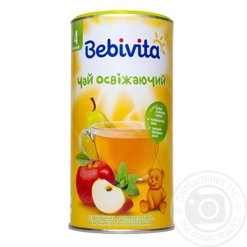 Instant tea Bebivita Refreshing with fruits and lemon peel for 6+months babies 200g - buy, prices for MegaMarket - photo 1