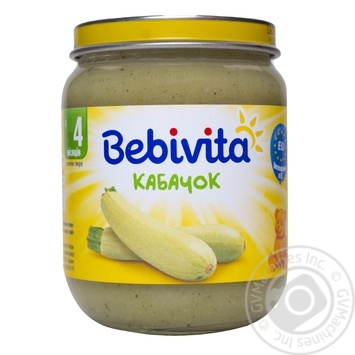 Пюре овощное Bebivita Кабачок125г купить, цены на МегаМаркет - фото 1