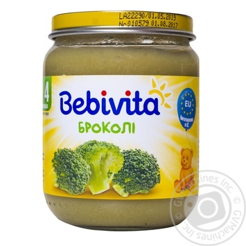 Bebivita for children from 4 months broccoli puree 125g - buy, prices for MegaMarket - photo 1
