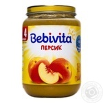 Bebivita for children from 4 months peach puree 190g