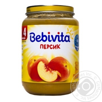 Пюре Bebivita Персик 190г купити, ціни на МегаМаркет - фото 1