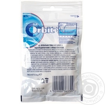 Orbit Sweet Mint Chewing gum 35g - buy, prices for MegaMarket - photo 2