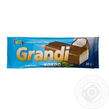 Ice-cream Laska with coconut flavor in glaze 80g - buy, prices for MegaMarket - photo 1