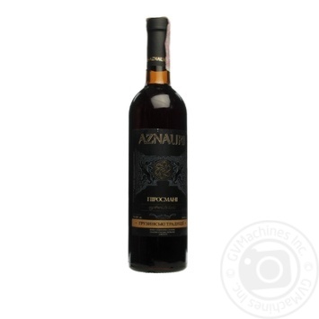 Wine Aznauri Pirosmani red semisweet 9-13% 750ml glass bottle - buy, prices for MegaMarket - photo 1
