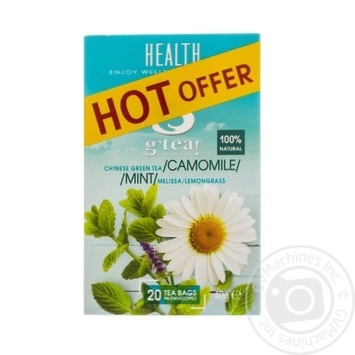 Grace herbal chamomile-mint-melissa-lemongrass green tea 20pcs*2g - buy, prices for MegaMarket - photo 4