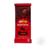 Шоколад Корона черный без добавок 85г