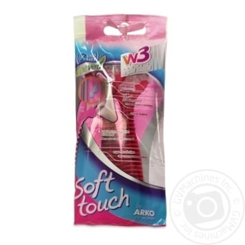 Станки для гоління Arko Soft Touch W3 3 леза 2шт купити, ціни на МегаМаркет - фото 4