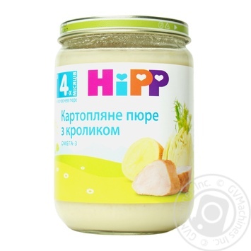 М'ясо-овочеве пюре Hipp Картопляне пюре з кроликом з 4-х місяців 190г купити, ціни на МегаМаркет - фото 5