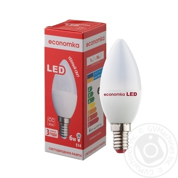 Лампа светодиодная Economka LED CN 6W E14 2800K - купить, цены на NOVUS - фото 1