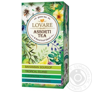 Lovare Assorted green tea 4 types *6pcs*2g - buy, prices for MegaMarket - photo 4