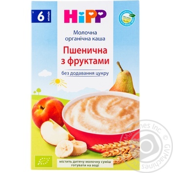 Каша дитяча ХіПП Пшенична з фруктами молочна органічна без цукру з 6 місяців 250г купити, ціни на МегаМаркет - фото 5