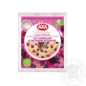 Каша Axa овсяная cо сливками и лесными ягодами 40г купить, цены на МегаМаркет - фото 2