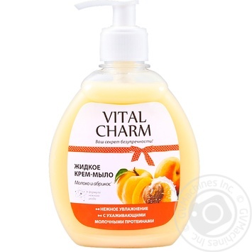 Vital Charm Milk and Apricot Liquid Cream Soap 300ml - buy, prices for MegaMarket - photo 1