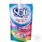 Средство жидкое Soft для стирки цветных тканей бесфосфатное 500мл