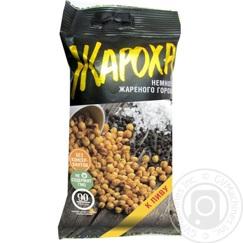 Горох смажений Жароха до пива 90г купити, ціни на МегаМаркет - фото 1
