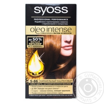 SYOSS OLEO INTENSE Chestnut Caramel Hair Cream-Dye - buy, prices for MegaMarket - photo 1