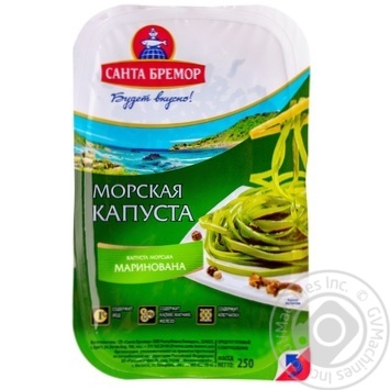 Santa Bremor pickled laminaria 250g - buy, prices for MegaMarket - photo 1