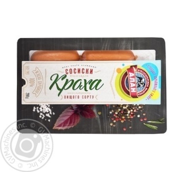 Сосиски Алан Кроха в/г н/о 290г купить, цены на МегаМаркет - фото 1