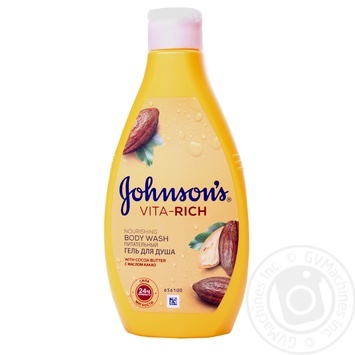 Гель для душу Johnson's Vita Rich з олією какао 250мл купити, ціни на МегаМаркет - фото 1